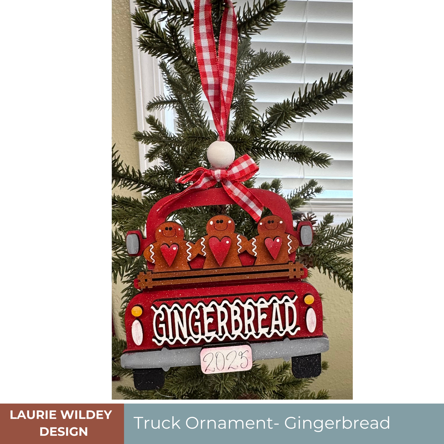 Farmhouse Truck Ornament| Gingerbread |