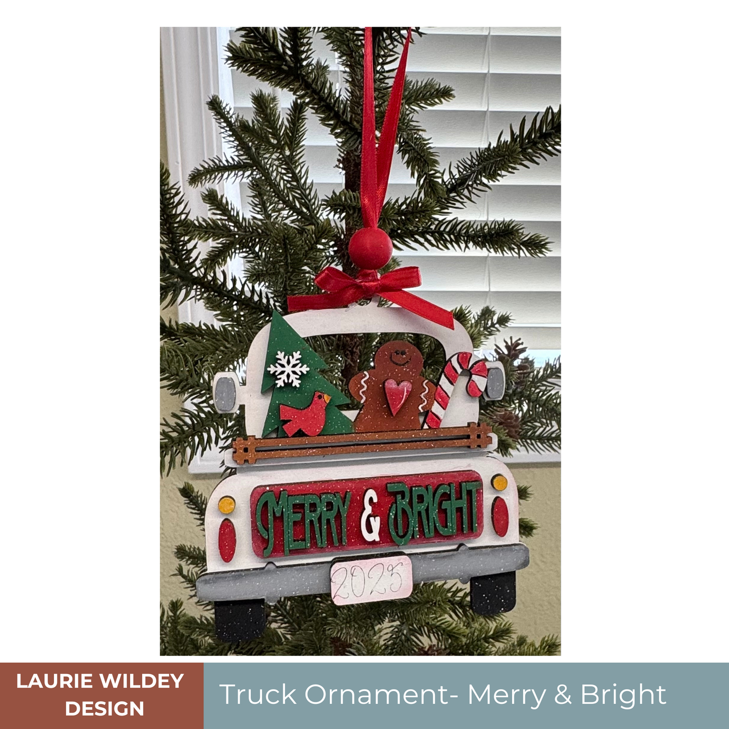 Farmhouse Truck Ornament| Merry & Bright