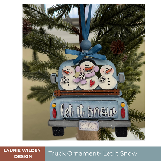 DIY Kit | Truck Ornament| Let It Snow