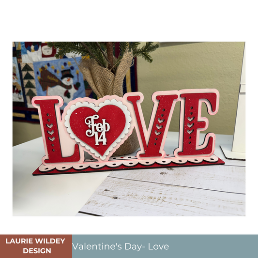 DIY Kit | Stand | Love Sign with stand|  | Valentine's Day