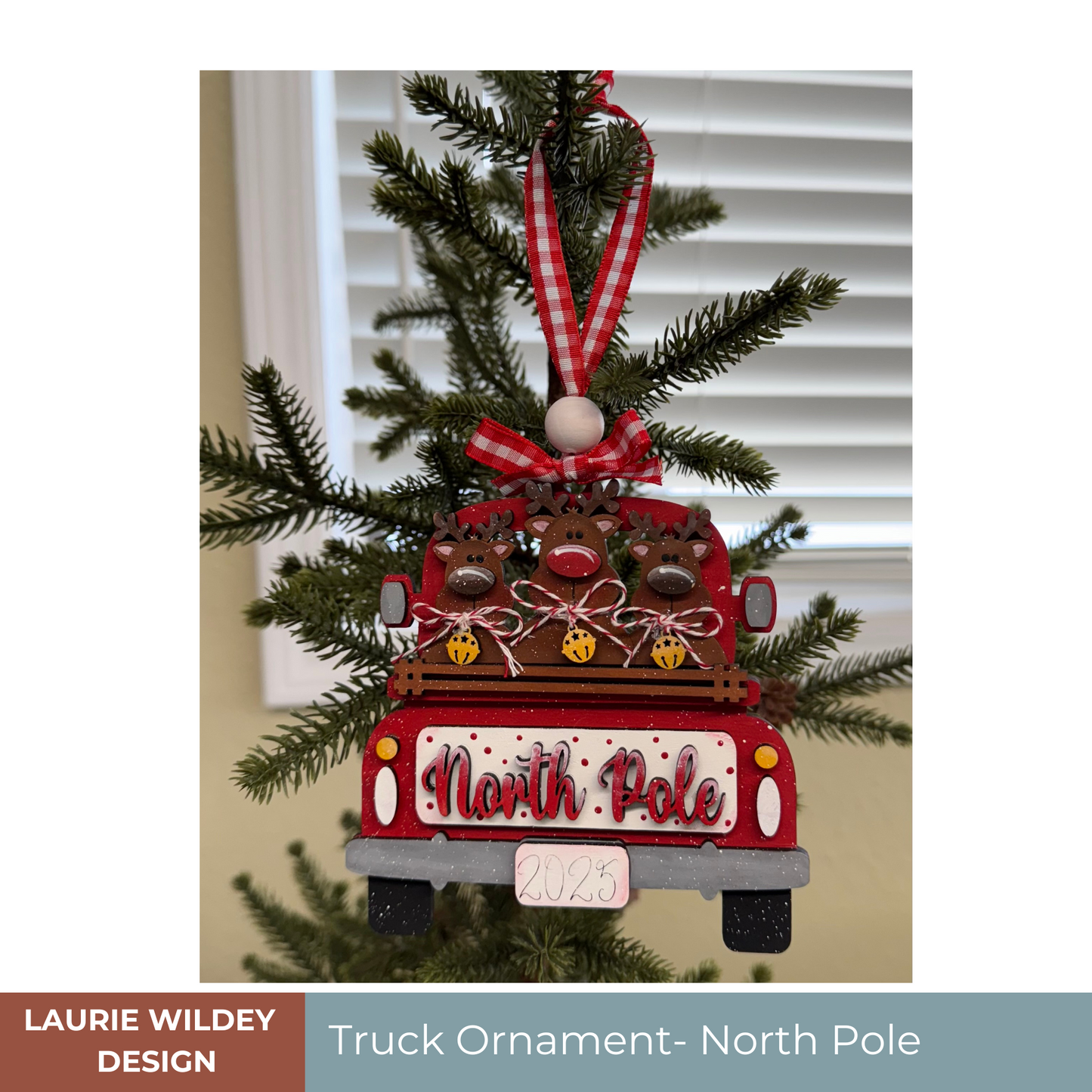Farmhouse Truck Ornament | North Pole