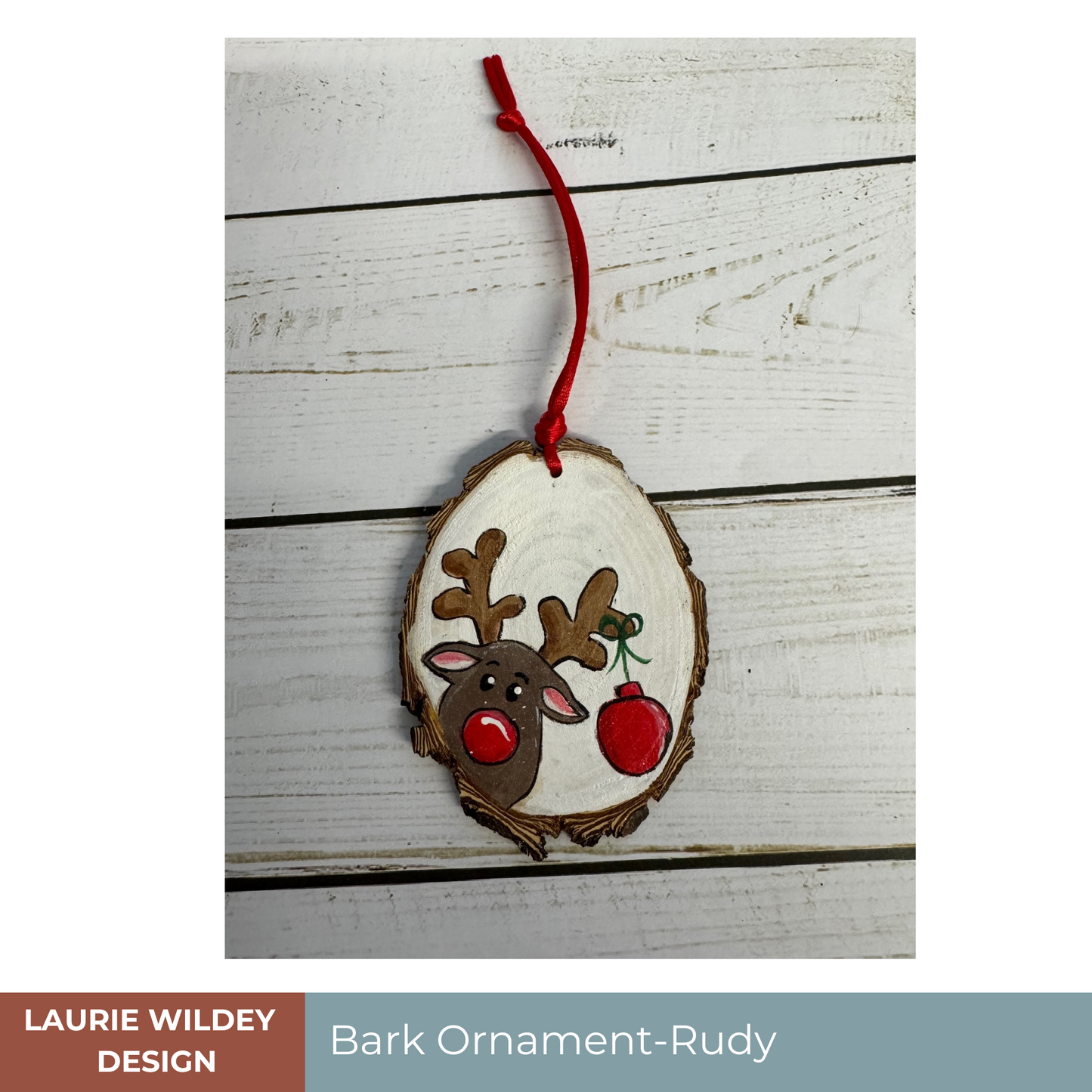 Bark Ornament | Rudolf
