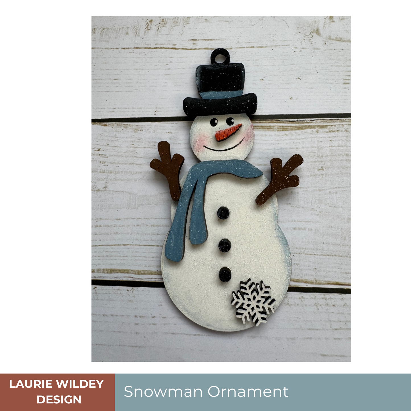 Ornament | Snowman with snowflake|