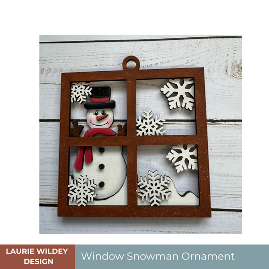 Ornament | Snowman in the Window|
